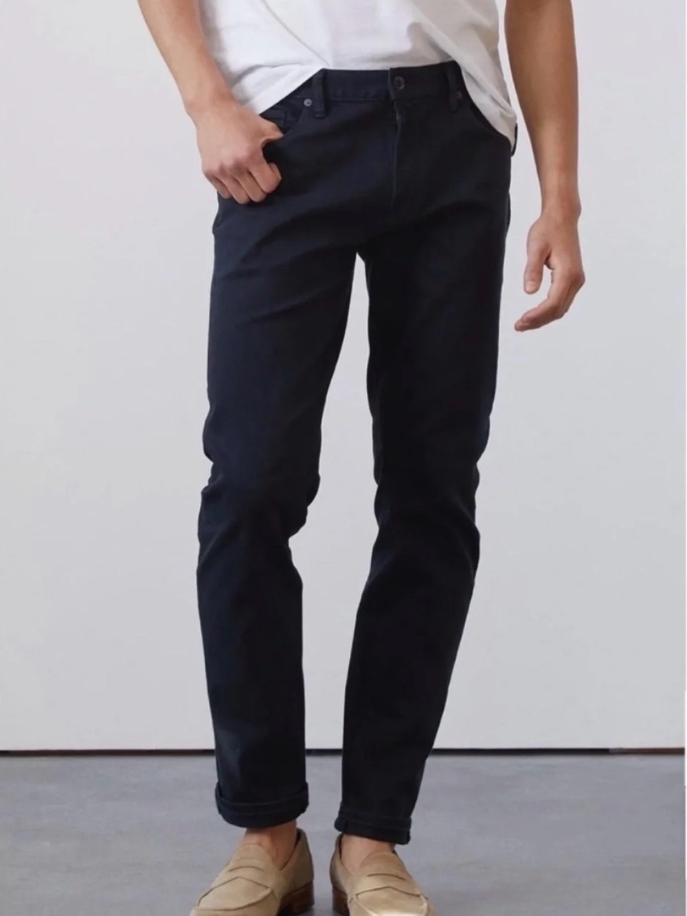 Todd Snyder Slim Fit 5-Pocket Chino Pants - Nightwatch Blue